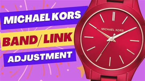 michael kors armband verstellen|adjusting Michael Kors band links.